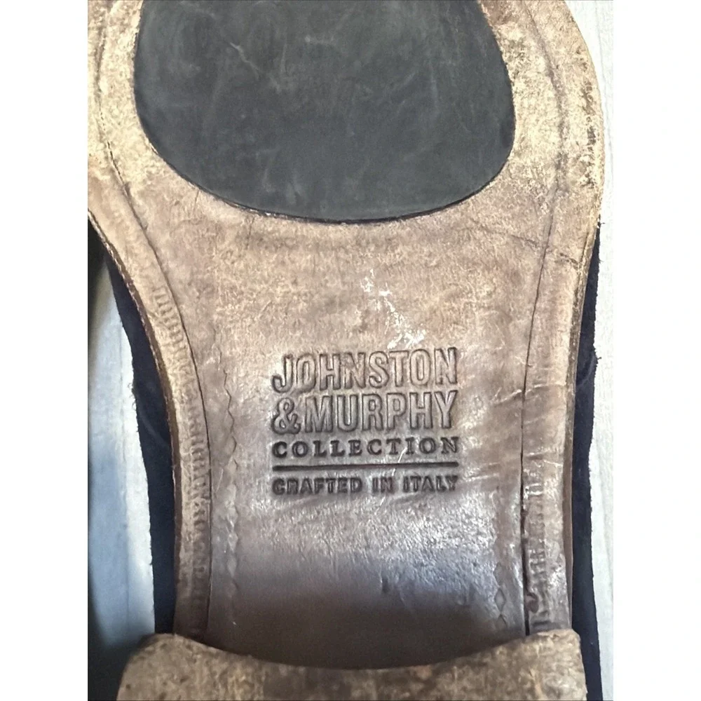 Johnston and Murphy Copeland Chukka blue suede made in italy 11M